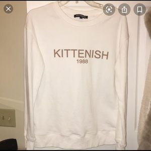 Kittenish logo sweatshirt